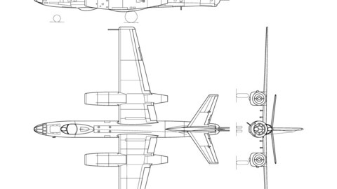 ArtStation - Iljusin_Il-28-svg vector file CNC, Cricut, svg, Laser Cut ...