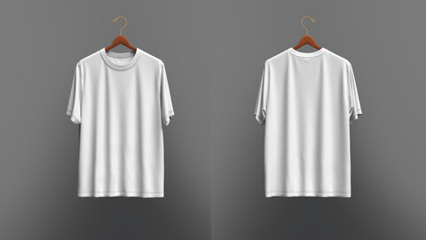 T-Shirt On Hanger 3D Model