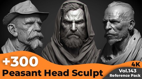 +300 Peasant Head Reference(4k)