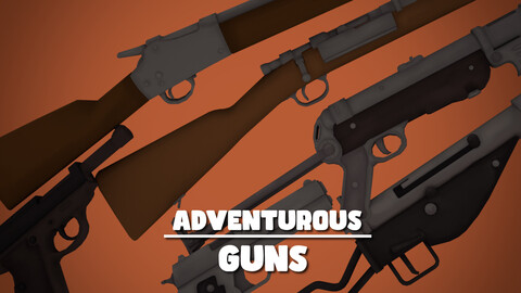 Adventurous - WW2 Guns - Volume 1 - Rigged & Animated