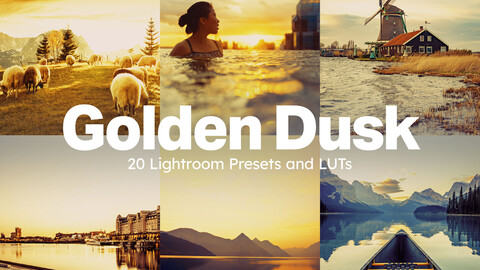 20 Golden Dusk LUTs & Lightroom Presets