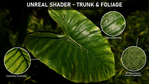 Unreal Shader - Trunk & Foliage