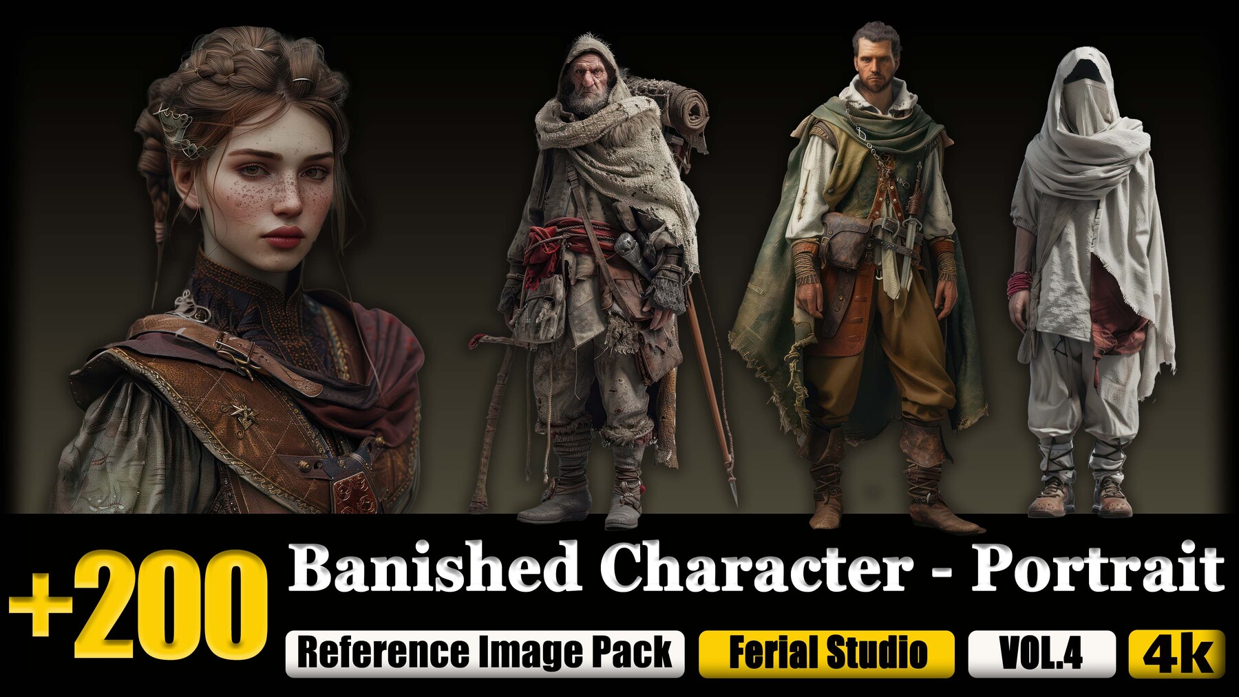 ArtStation - 200 Banished Character - Portrait Reference Image Pack v.4 ...