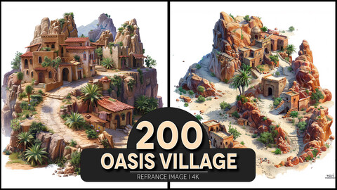 Oasis Village 4K Reference/Concept Images