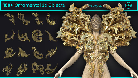 100+ Ornamental 3d Objects