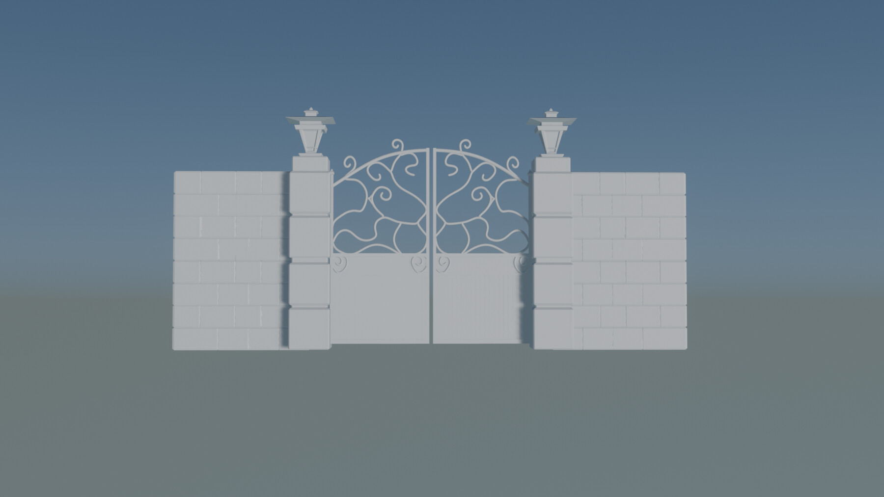 Iron gate 3D Model