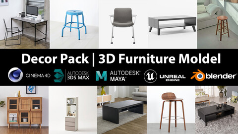 Decor Pack | 10 Models furniture vol 17