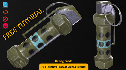 Hand grenade (free tutorial process)