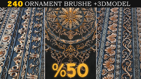 240 ORNAMENT BRUSH BUNDLE-VOL01