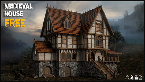 Medieval House-Base Mesh