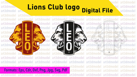 Lions Club Leo logo vector, Eps, Cdr, Dxf, Png, Jpg, Svg, Pdf