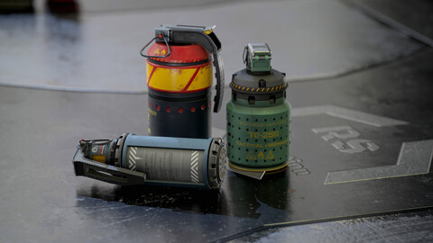 Sci-Fi grenades set