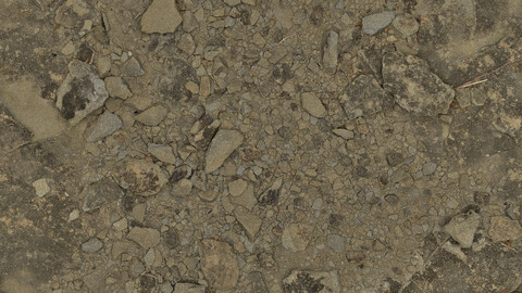 Rock Seamless Texture 2k (2048*2048) | EXR 5 | JPG 5 File Formats All Texture Apply After Object Look Like A 3D. (1K preview image)