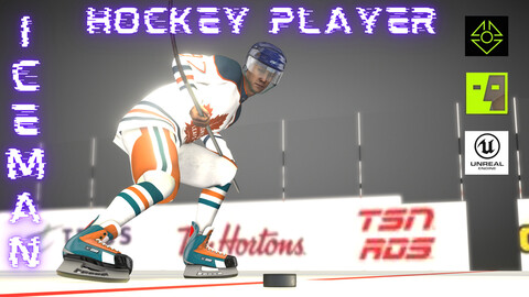 HOCKEY PLAYER for UNREAL ENGINE5/ICLONE 8