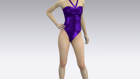 Purple swimwear