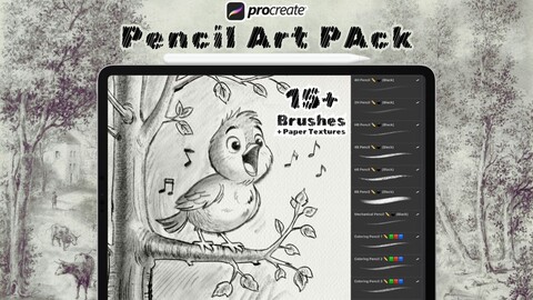 15+ Procreate Pencil Sketch Brushes, Pen Charcoal Brushes, Sketch Brushset Procreate, Hatching, Procreate Drawing. Procreate Pencil Brushes