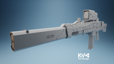 KV-Death Stranding-HG Custom Assault Rifle 3D print model