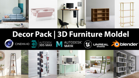 Decor Pack | 10 Models furniture vol 18