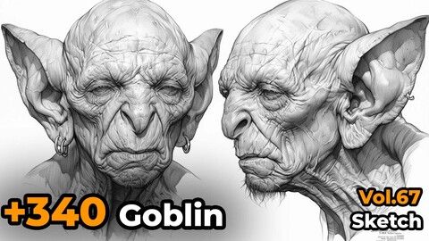 +340 Goblin Sketch Reference(4k)