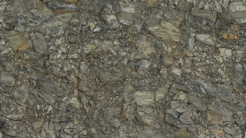 Rock Seamless Texture 2k (2048*2048) | EXR 5 | JPG 5 File Formats All Texture Apply After Object Look Like A 3D. (1K preview image)