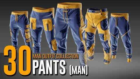 30 Man's Pants Collection- VOL 01