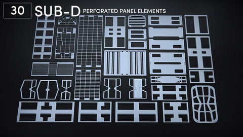 30 SUBD Perforated Panel Elements Vol 2