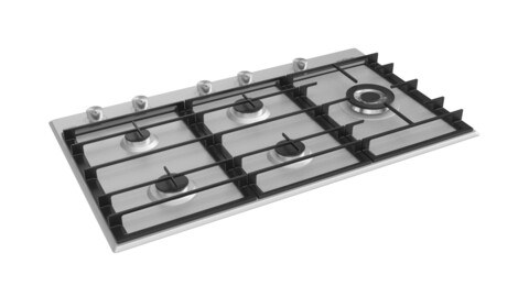 Whirlpool Gmwl958Ixlaus 5 Burner Gas Cooktop 3D Model