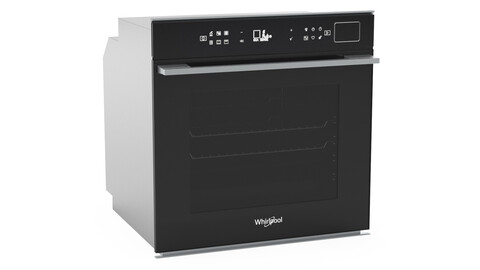 Whirlpool W7OSPBLAUS SteamSense Pyrolytic 60cm Oven 3D Model