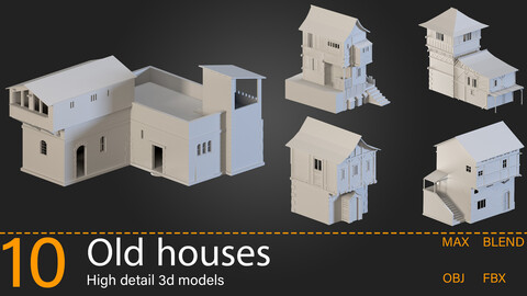 10-Old houses-Kitbash -vol.03