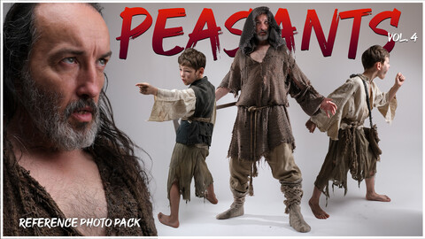 (A) Peasants vol.4- Reference Photo Pack For Artists- 794 JPEGs noAI