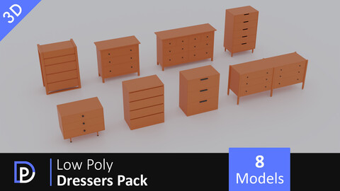 Low Poly Dressers Pack