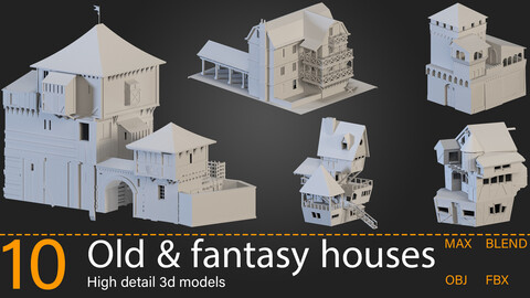 10-Old & Fantasy  houses-Kitbash -vol.04