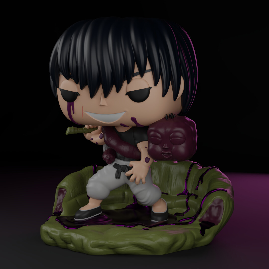 ArtStation - Jujutsu Kaisen Toji fushiguro funko POP fanart ~digital ...