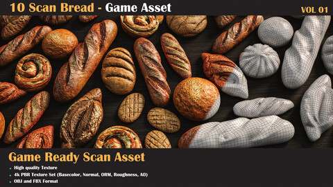 10 Bread Scan Model VOL01