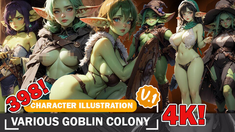 398 Various Fantasy Goblin Outfit and Class Character References Design Inspiration Art V1 4K