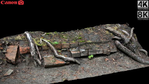 ancient ruins steps arch-element photogrammetry