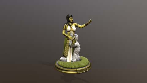 Medusa Statue for 3D print