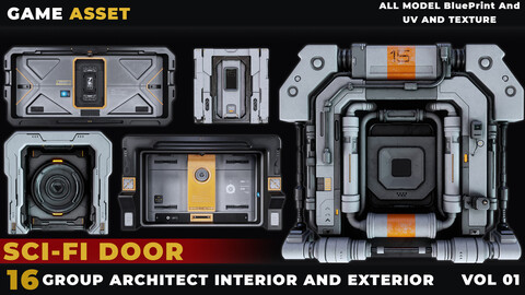 16 SCIFI DOOR HARDSURFACE VOL 01