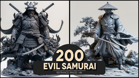 Evil Samurai 4K Reference/Concept Images