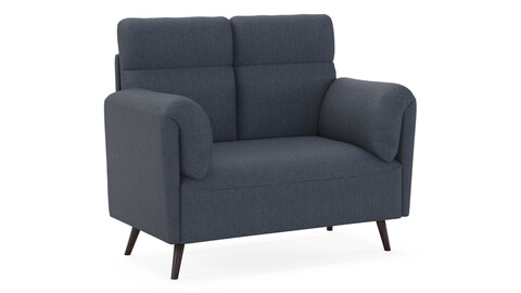 Shintenchi Modern Loveseat Sofa 3D Model