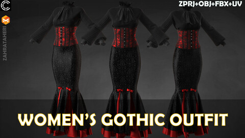 WOMEN'S GOTHIC OUTFIT