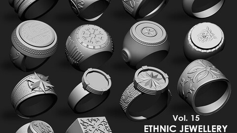 Ethnic Jewellery Rings IMM\Obj Brush Pack (14 in One) Vol. 15