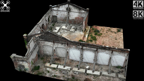 abandoned old factory building ruins photogrammetry