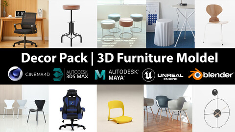 Decor Pack | 10 Models furniture vol 27