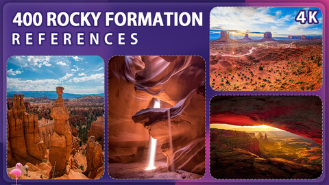 400 Rocky Formations Image Reference Pack – Vol 1