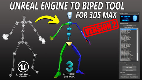 Unreal Engine to 3ds Max Biped Tool