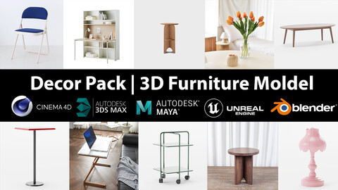 Decor Pack | 10 Models furniture vol 28