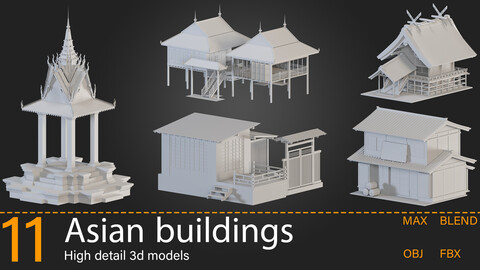 11-Asian buildings-Kitbash -vol.09