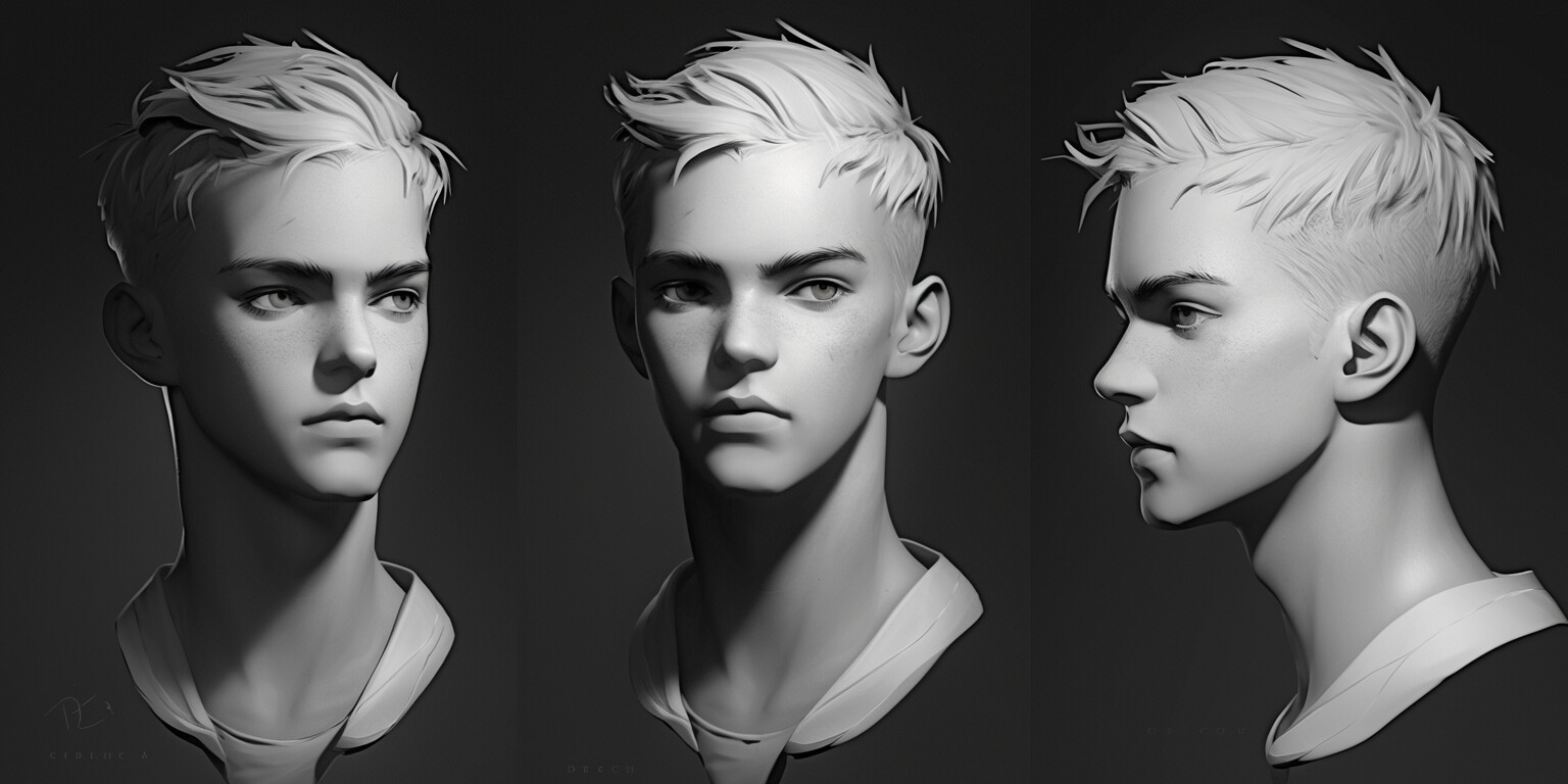 ArtStation - +300 Teenage Boy Head Sculpt Reference(4k) | Artworks