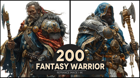 Fantasy Warrior 4K Reference/Concept Images